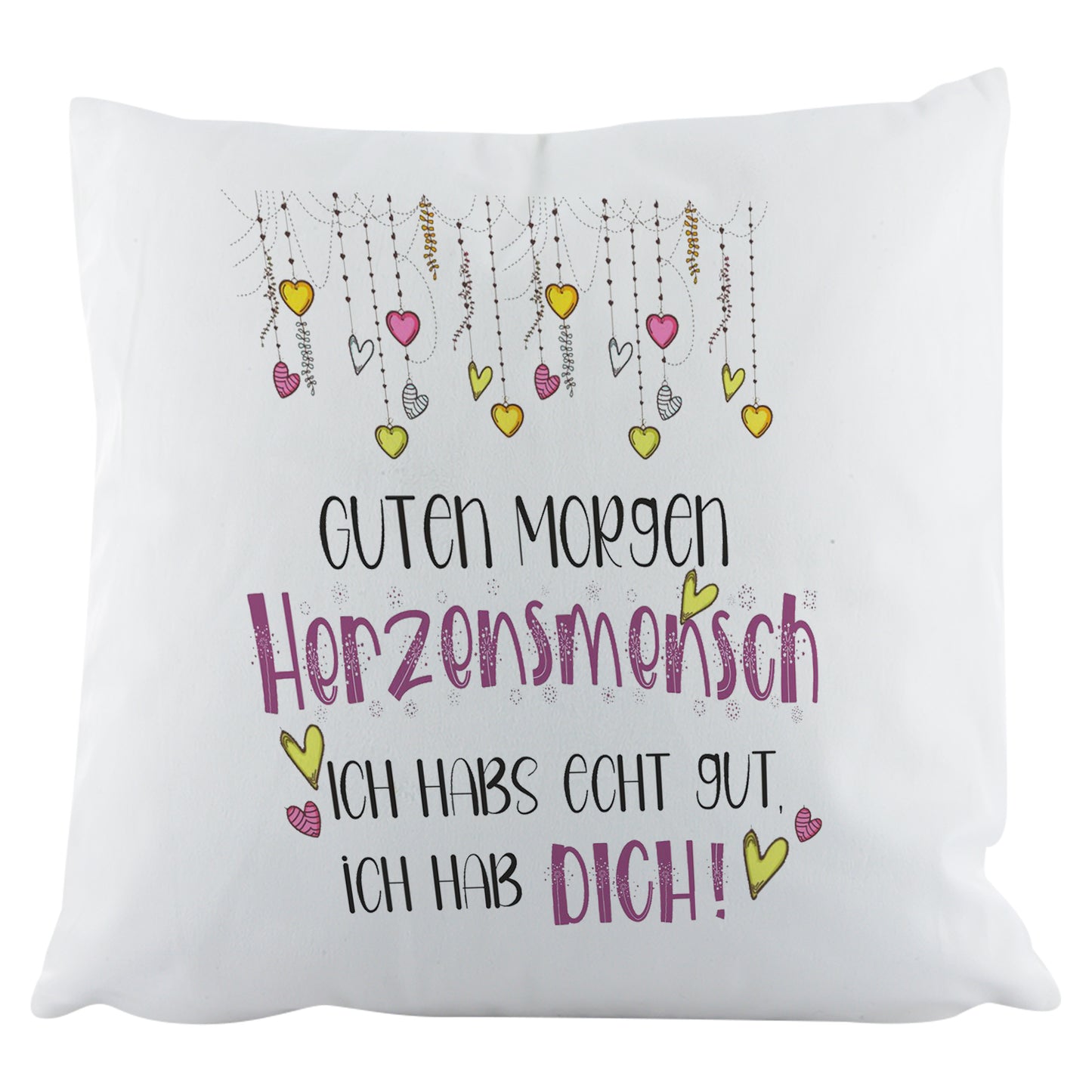 Good morning, sweetheart! I'm so lucky, I have YOU - Fluffy pillow 40x40cm