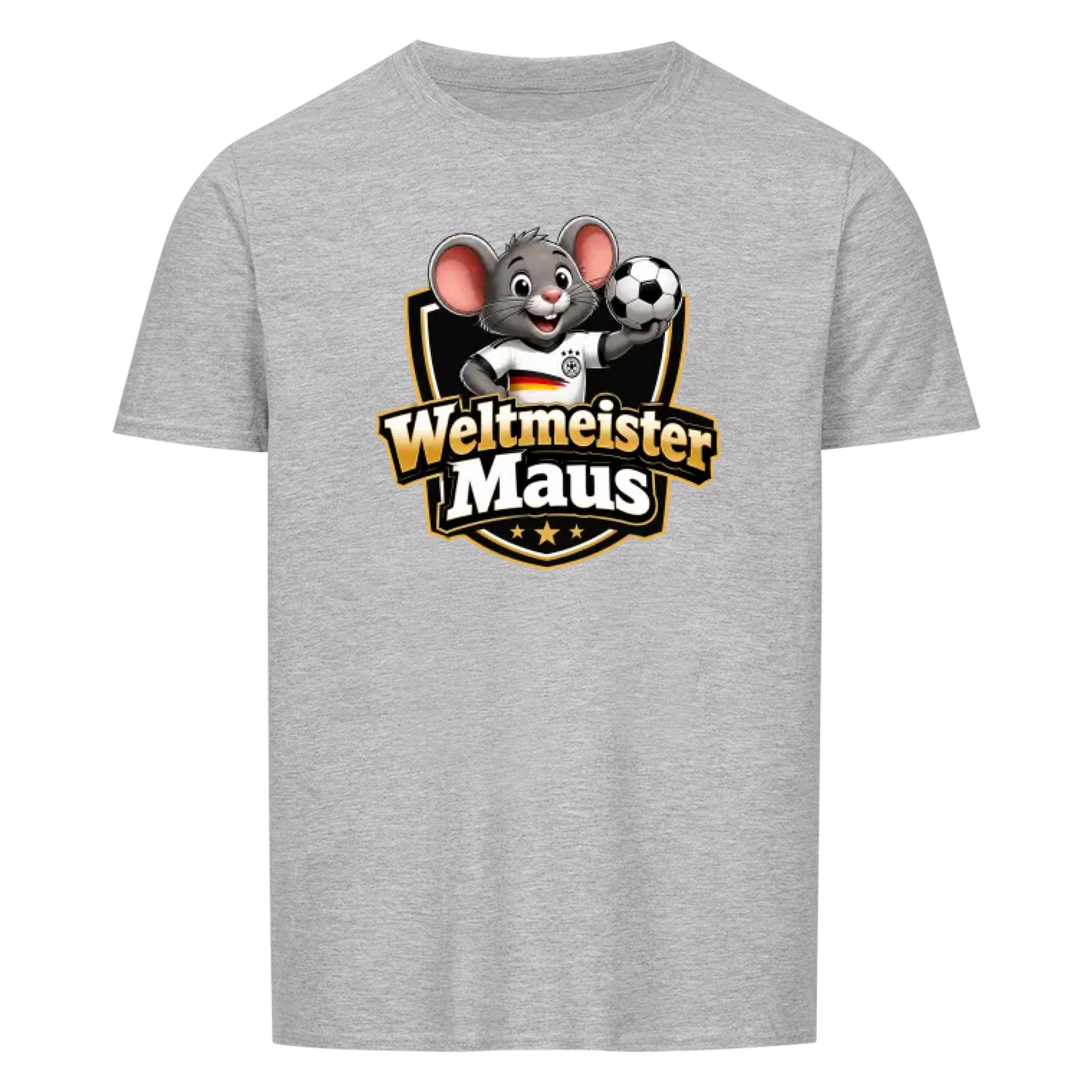 Weltmeister Maus - T-Shirt Unisex – Lustiges Partyshirt für Männer & Frauen