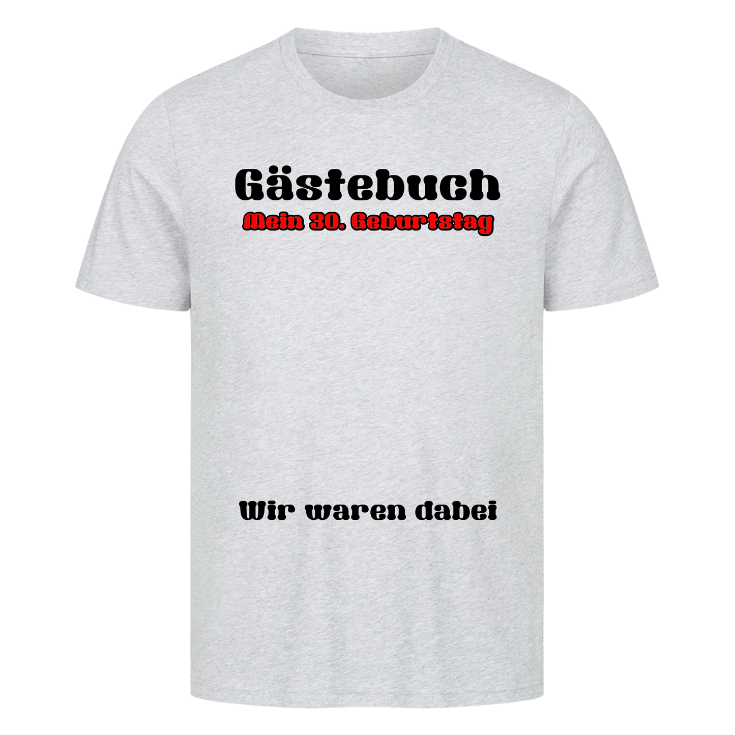 Gästebuch Premium T-Shirt - Texte, Schriften und Farben frei wählbar
