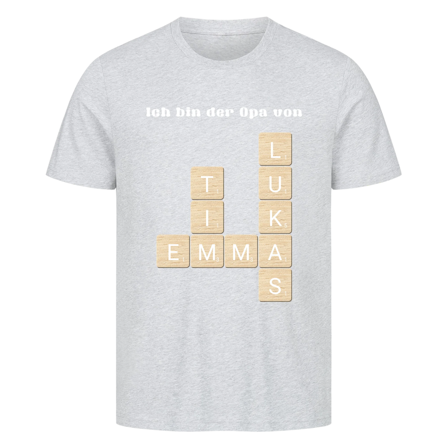 Ich bin der Opa von - Scrabble - Premium T-Shirt Men