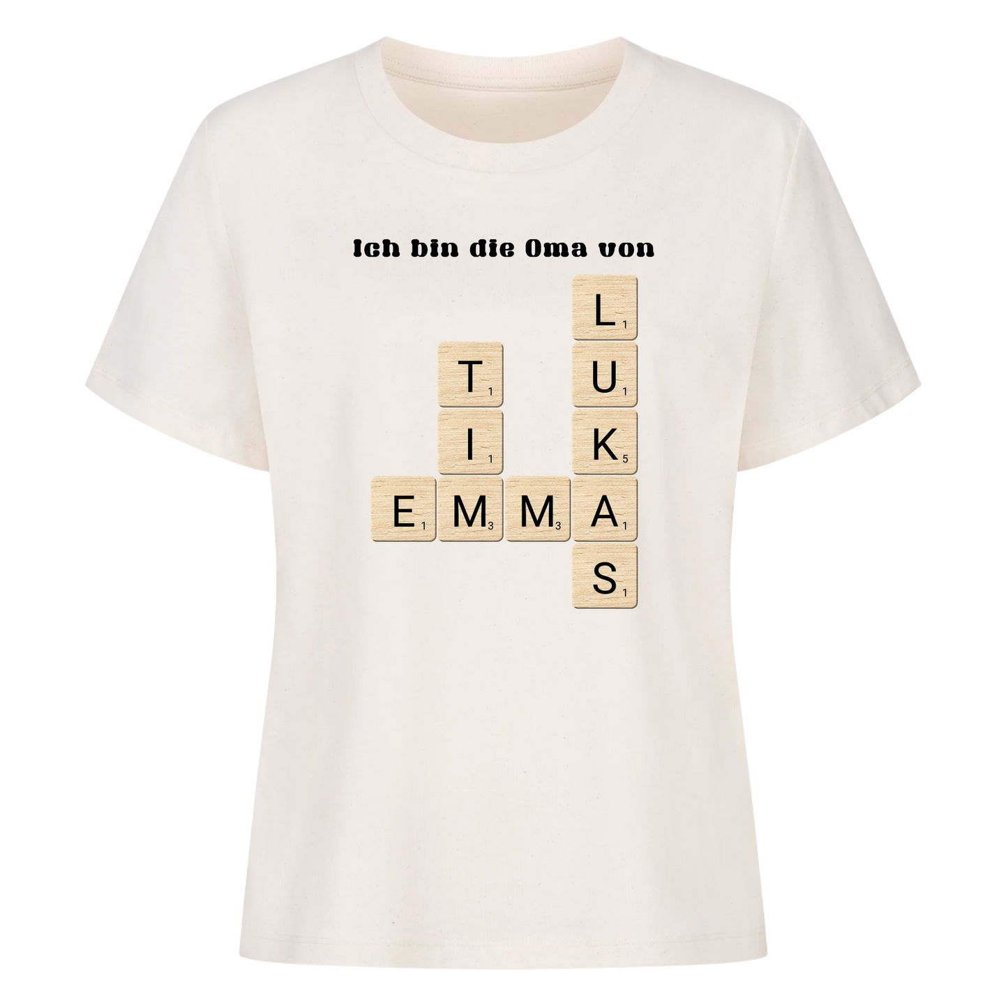 Ich bin die Oma von - Scrabble - Woman Premium T-Shirt