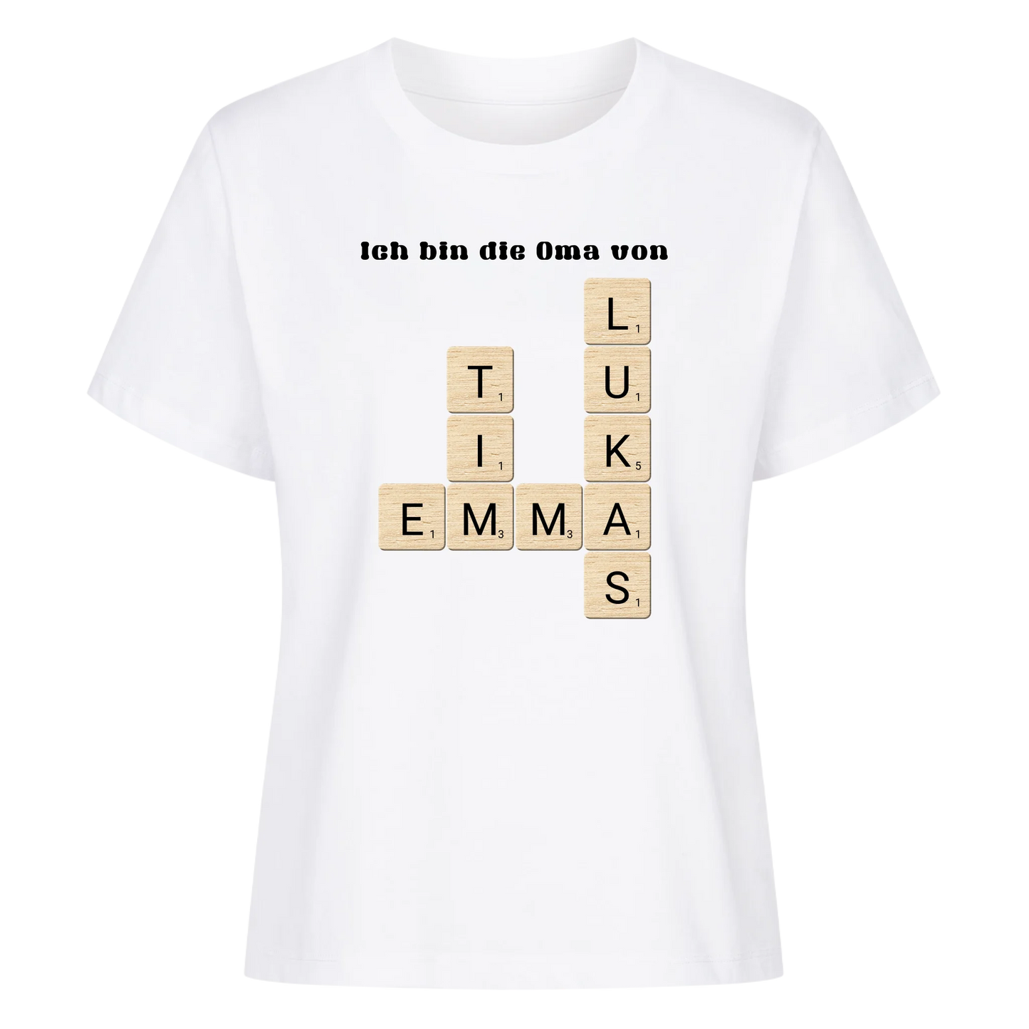 Ich bin die Oma von - Scrabble - Woman Premium T-Shirt