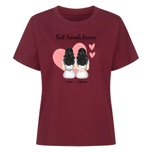 Beste Freunde - Premium T-Shirt Frauen personalisiert