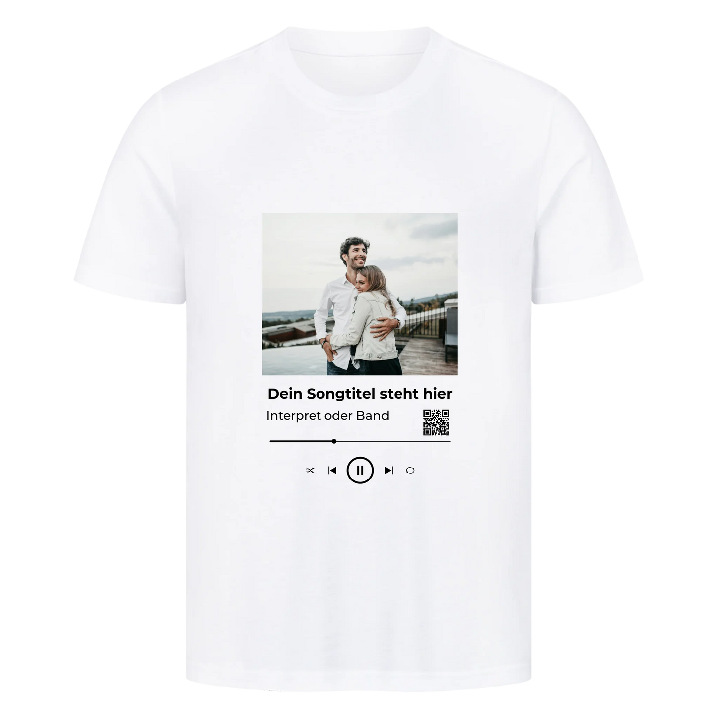 Dein Foto und Song - Premium T-Shirt