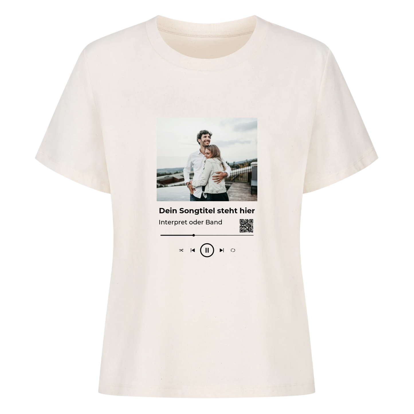 Dein Foto und Song - Premium T-Shirt Woman