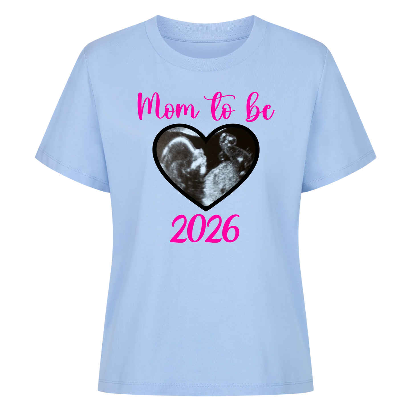 Mom to Be mit Ultraschallbild - Premium T-Shirt Woman