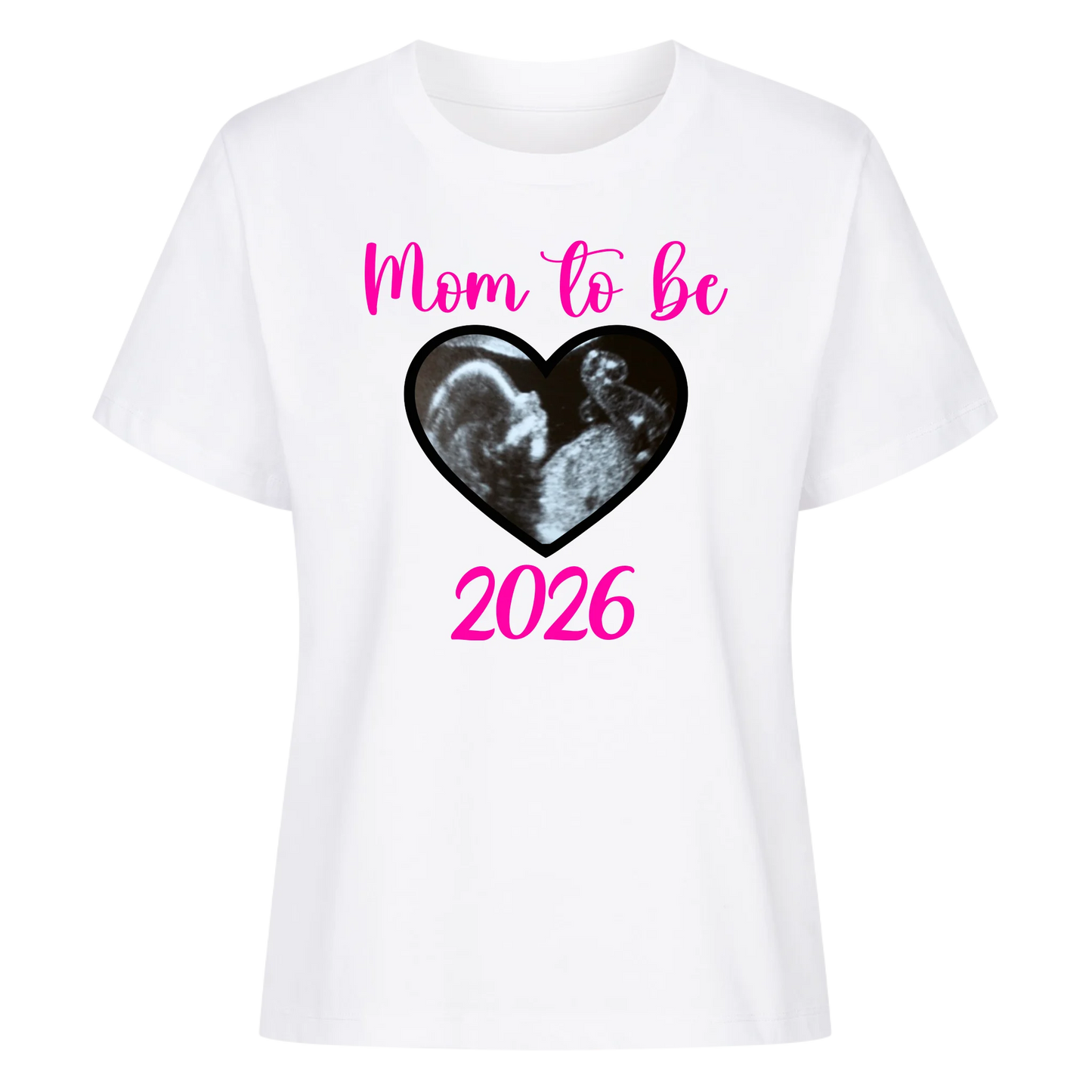 Mom to Be mit Ultraschallbild - Premium T-Shirt Woman