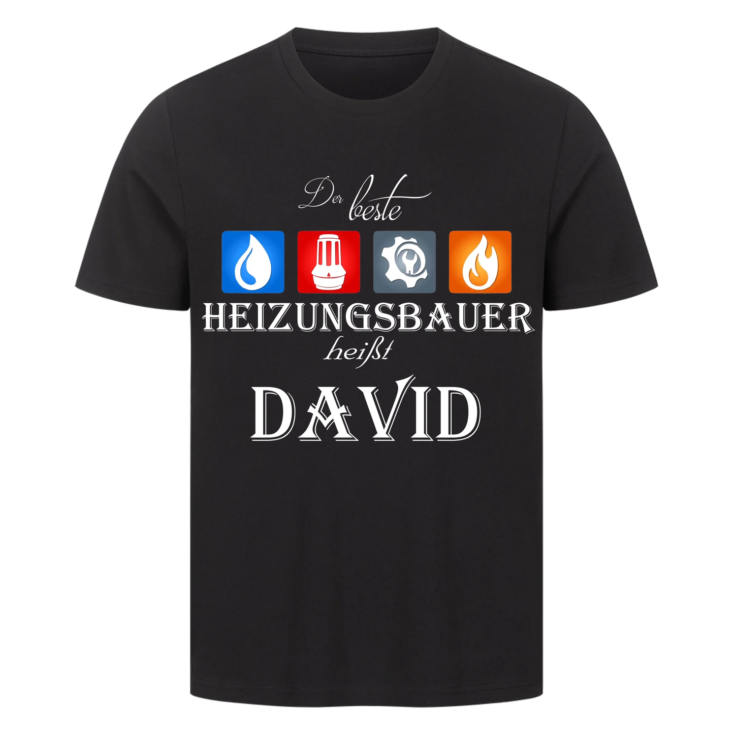 Der beste Heizungsbauer heißt ... - T-Shirt Männer / Unisex personalisiert