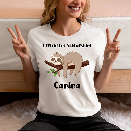 crewneck-tee-mockup-of-a-woman-making-peace-signs-with-her-hands-m37293-2