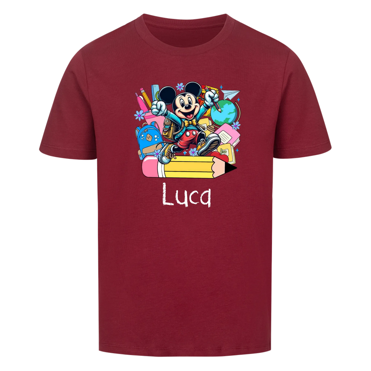 Schulkind mit verschiedenen Motiven - Kinder T-Shirt