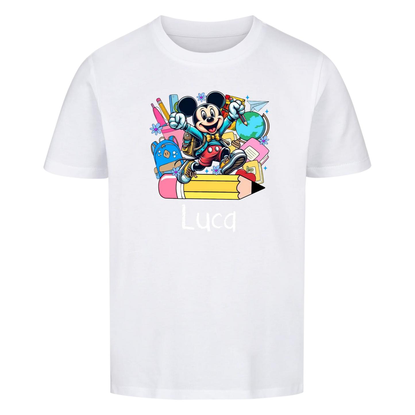 Schulkind mit verschiedenen Motiven - Kinder T-Shirt