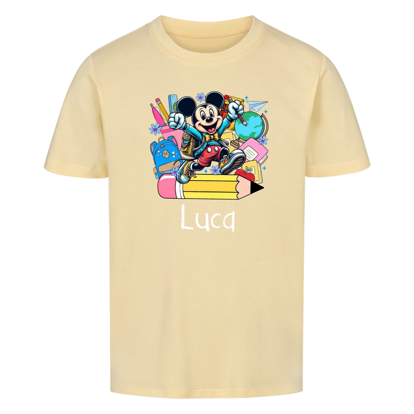 Schulkind mit verschiedenen Motiven - Kinder T-Shirt