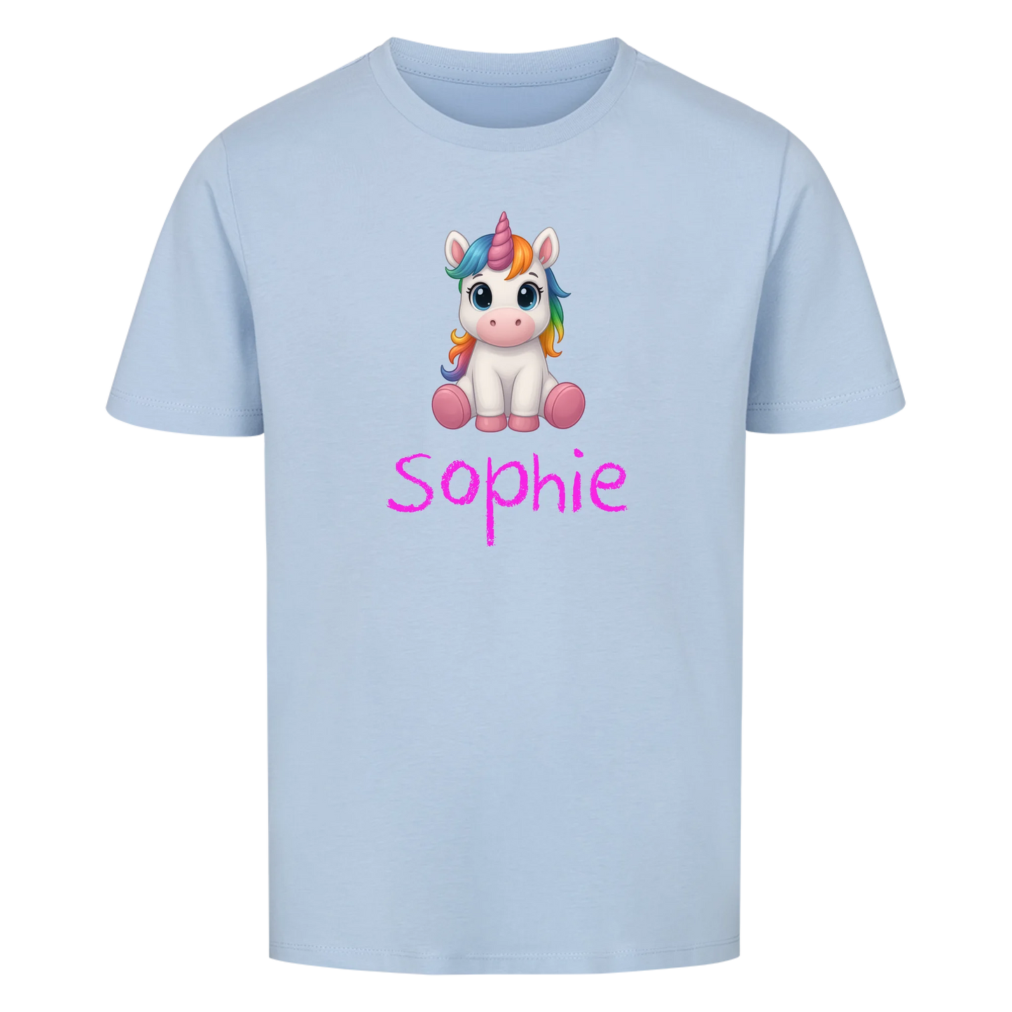 Einhorn Wunschname - Kinder T-Shirt
