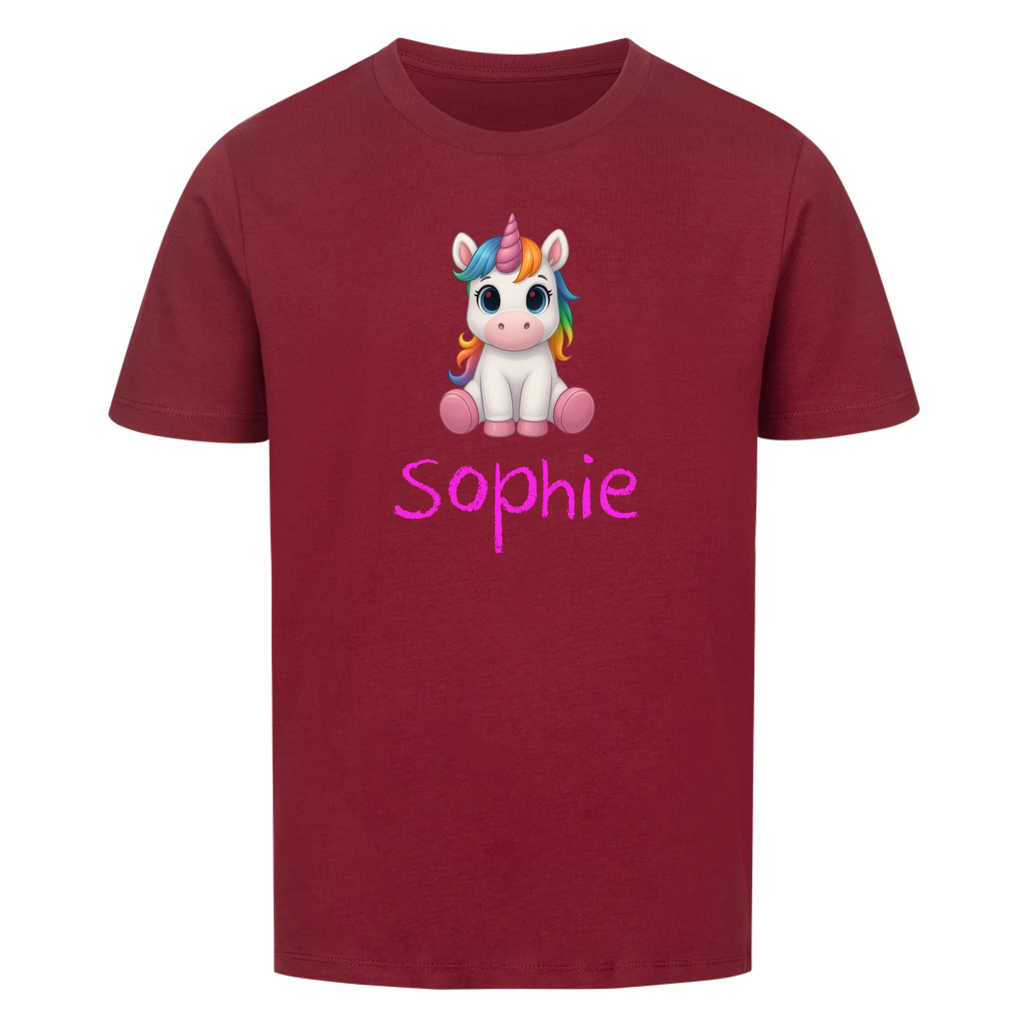 Einhorn Wunschname - Kinder T-Shirt