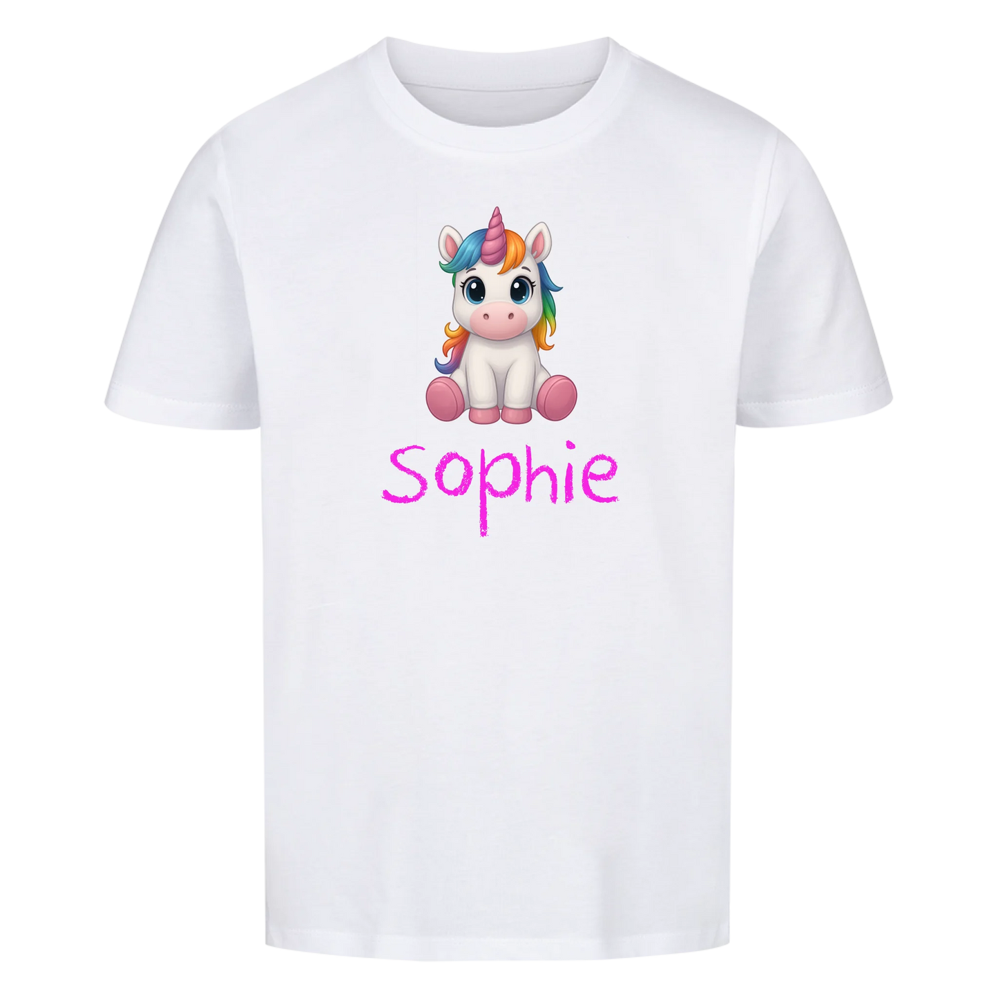 Einhorn Wunschname - Kinder T-Shirt