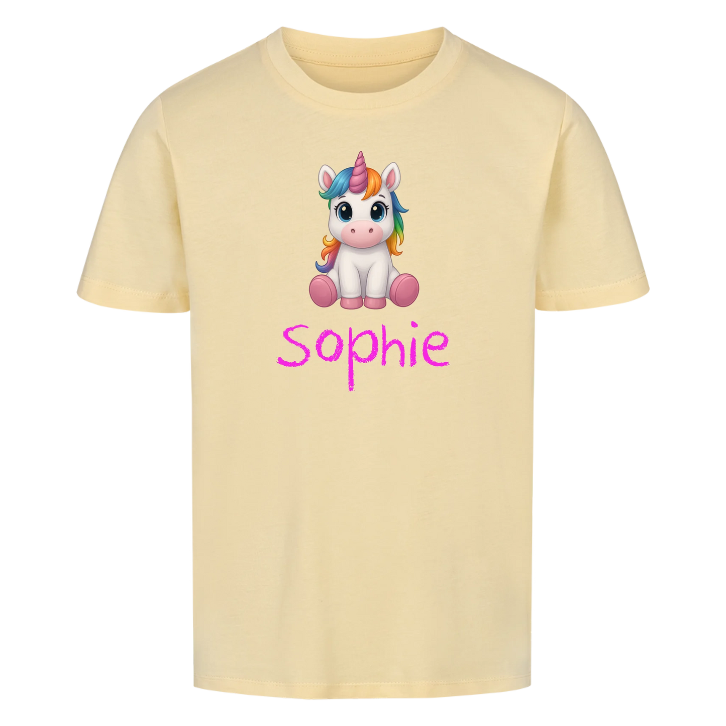 Einhorn Wunschname - Kinder T-Shirt