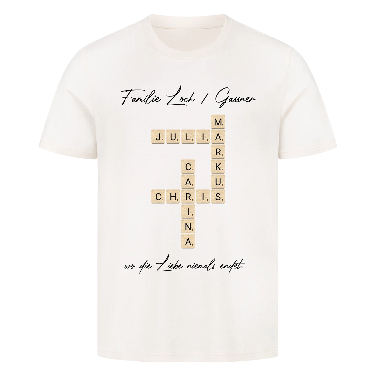 Scrabble - Familie & Wunschtext - Premium T-Shirt Men
