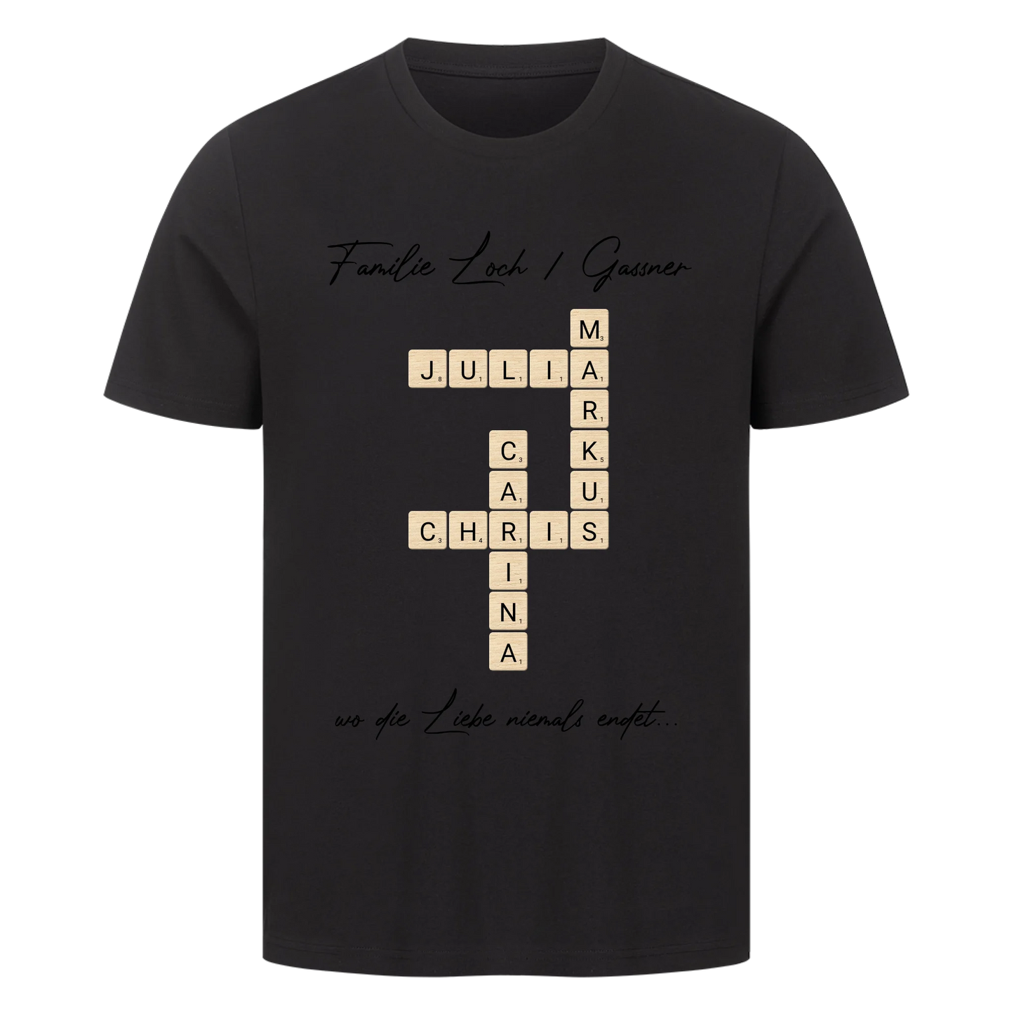 Scrabble - Familie & Wunschtext - Premium T-Shirt Men