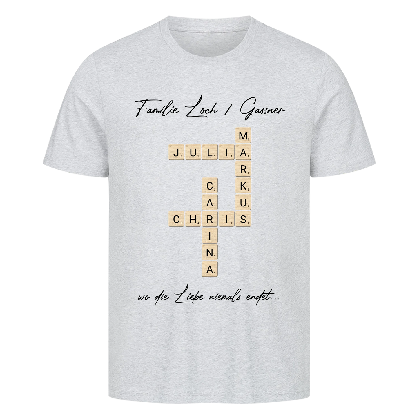 Scrabble - Familie & Wunschtext - Premium T-Shirt Men