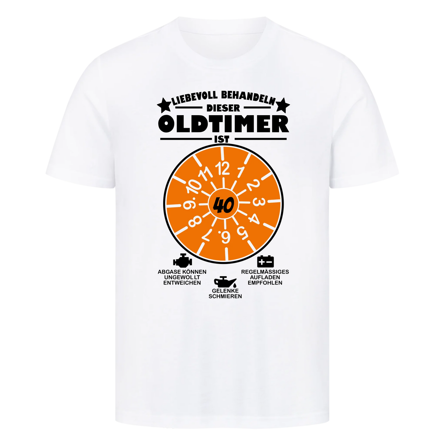 Liebevoll behandeln. Dieser Oldtimer ist (Wunschalter) - Premium T-Shirt Man