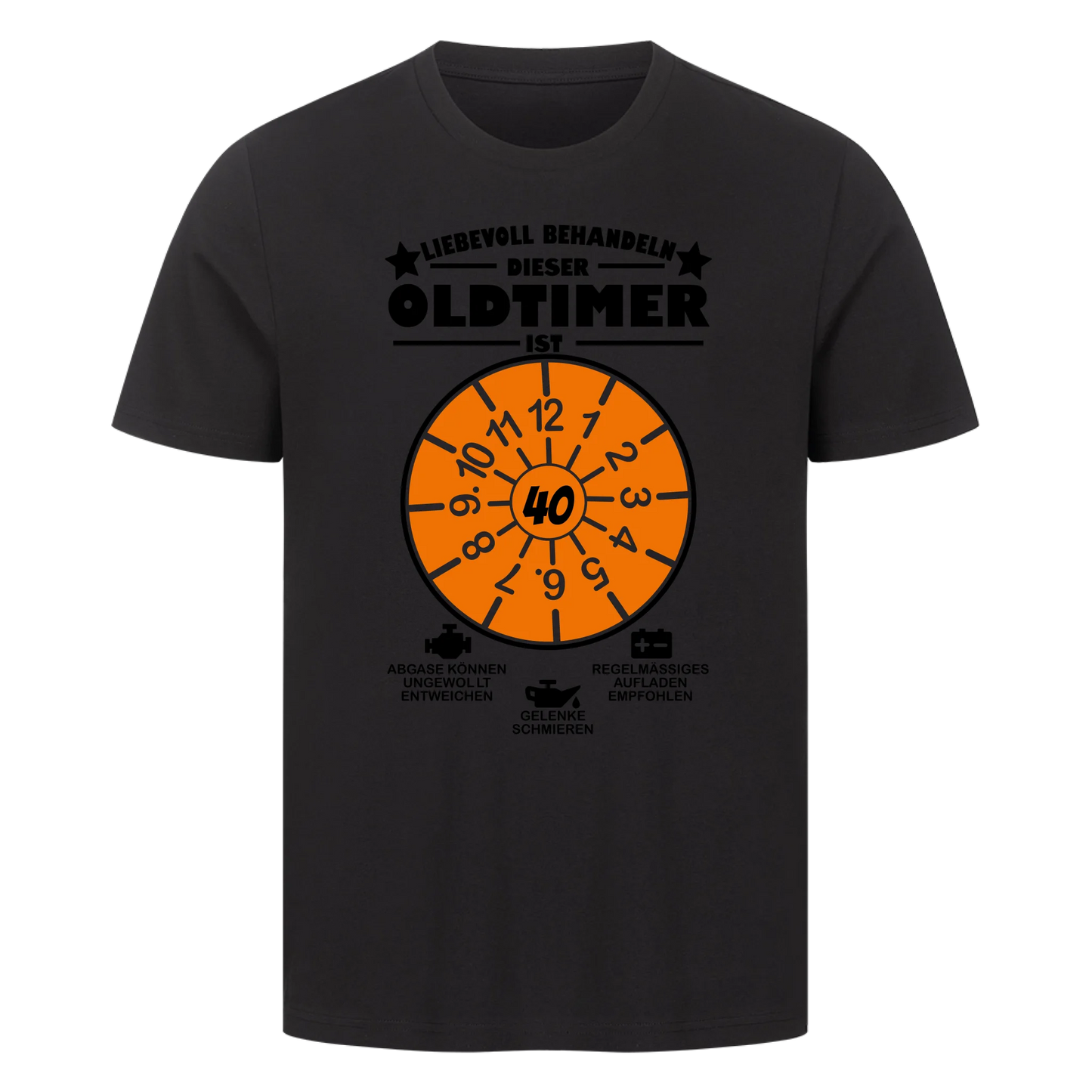 Liebevoll behandeln. Dieser Oldtimer ist (Wunschalter) - Premium T-Shirt Man