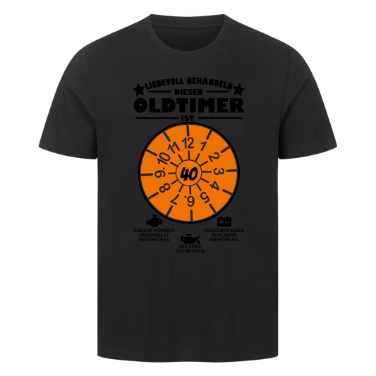 Liebevoll behandeln. Dieser Oldtimer ist (Wunschalter) - Premium T-Shirt Männer / Unisex personalisiert