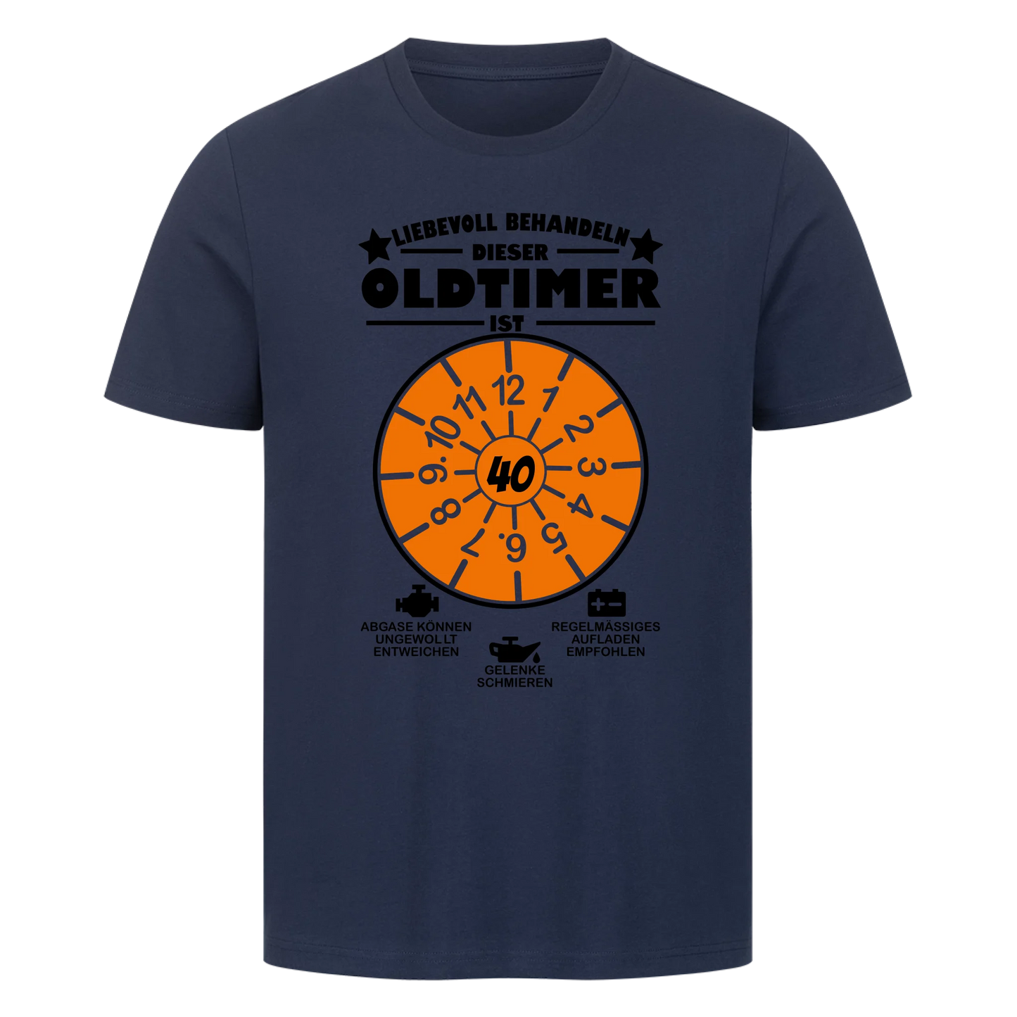 Liebevoll behandeln. Dieser Oldtimer ist (Wunschalter) - Premium T-Shirt Man