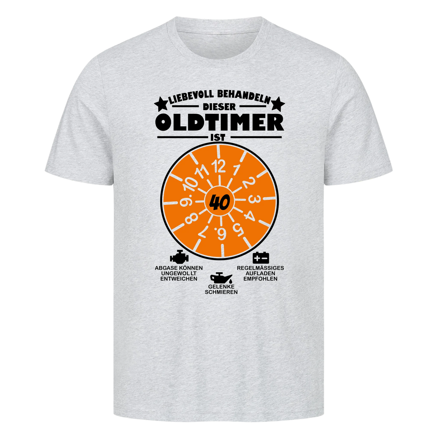 Liebevoll behandeln. Dieser Oldtimer ist (Wunschalter) - Premium T-Shirt Man