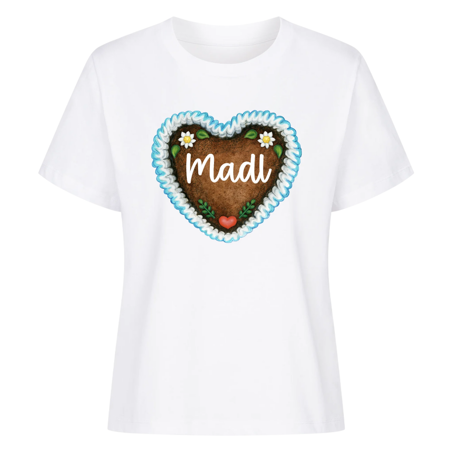 Lebkuchenherz mit Wunschtext / Name - Premium T-Shirt Woman