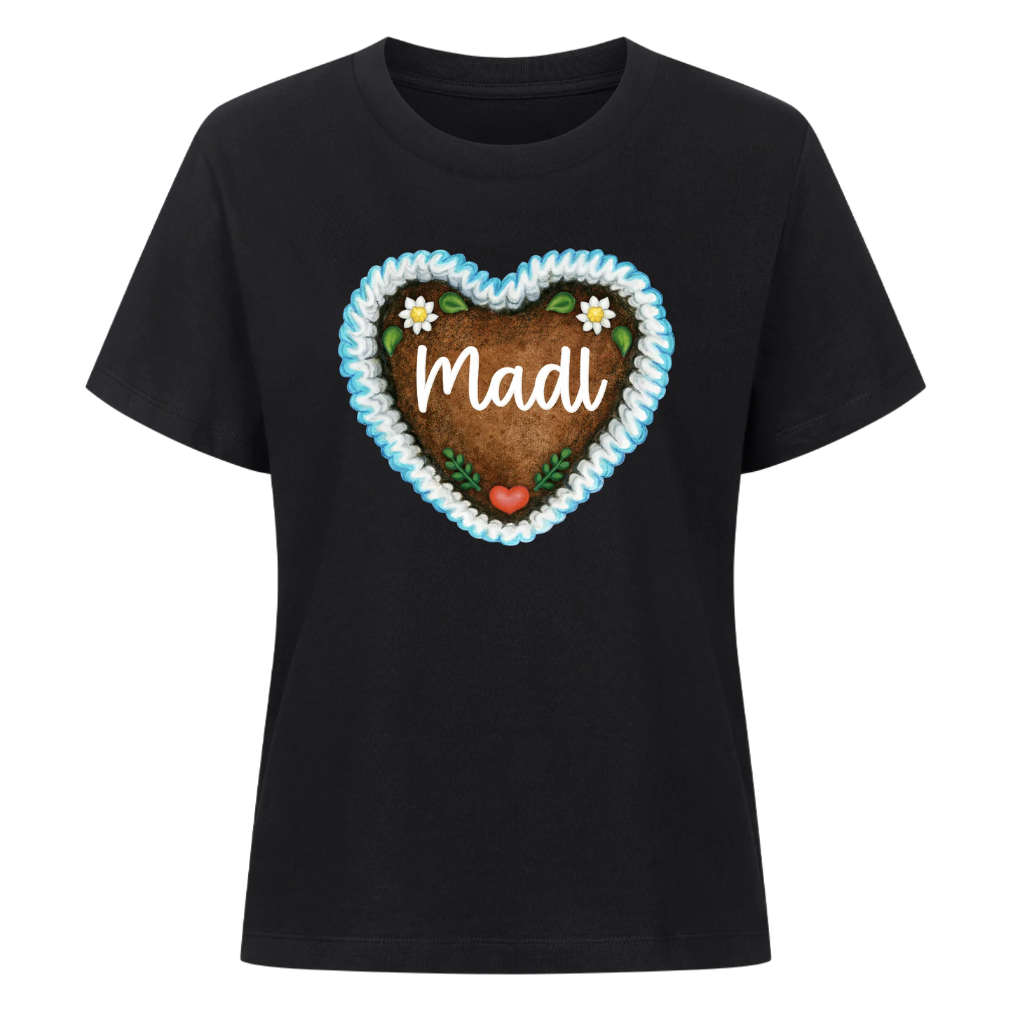 Lebkuchenherz mit Wunschtext / Name - Premium T-Shirt Woman
