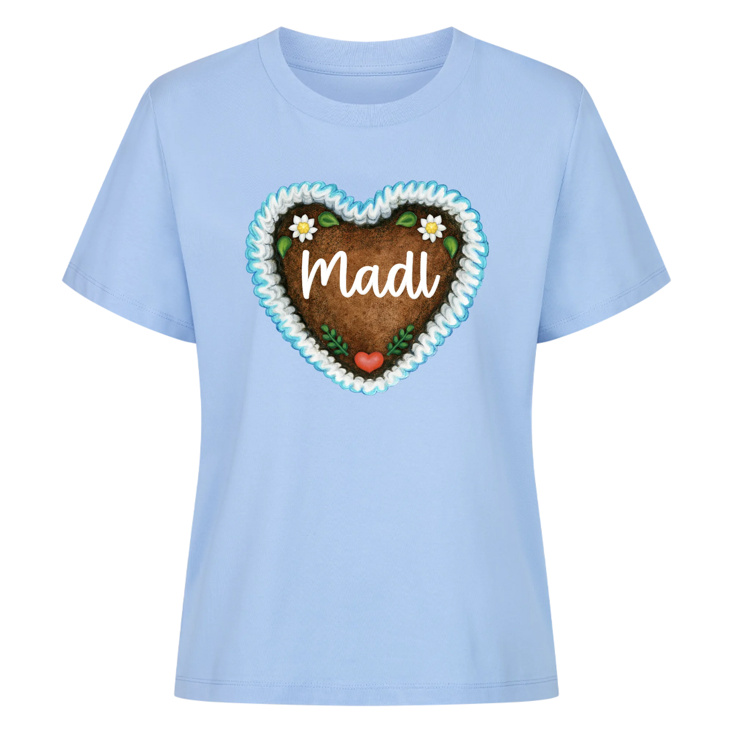 Lebkuchenherz mit Wunschtext / Name - Premium T-Shirt Woman