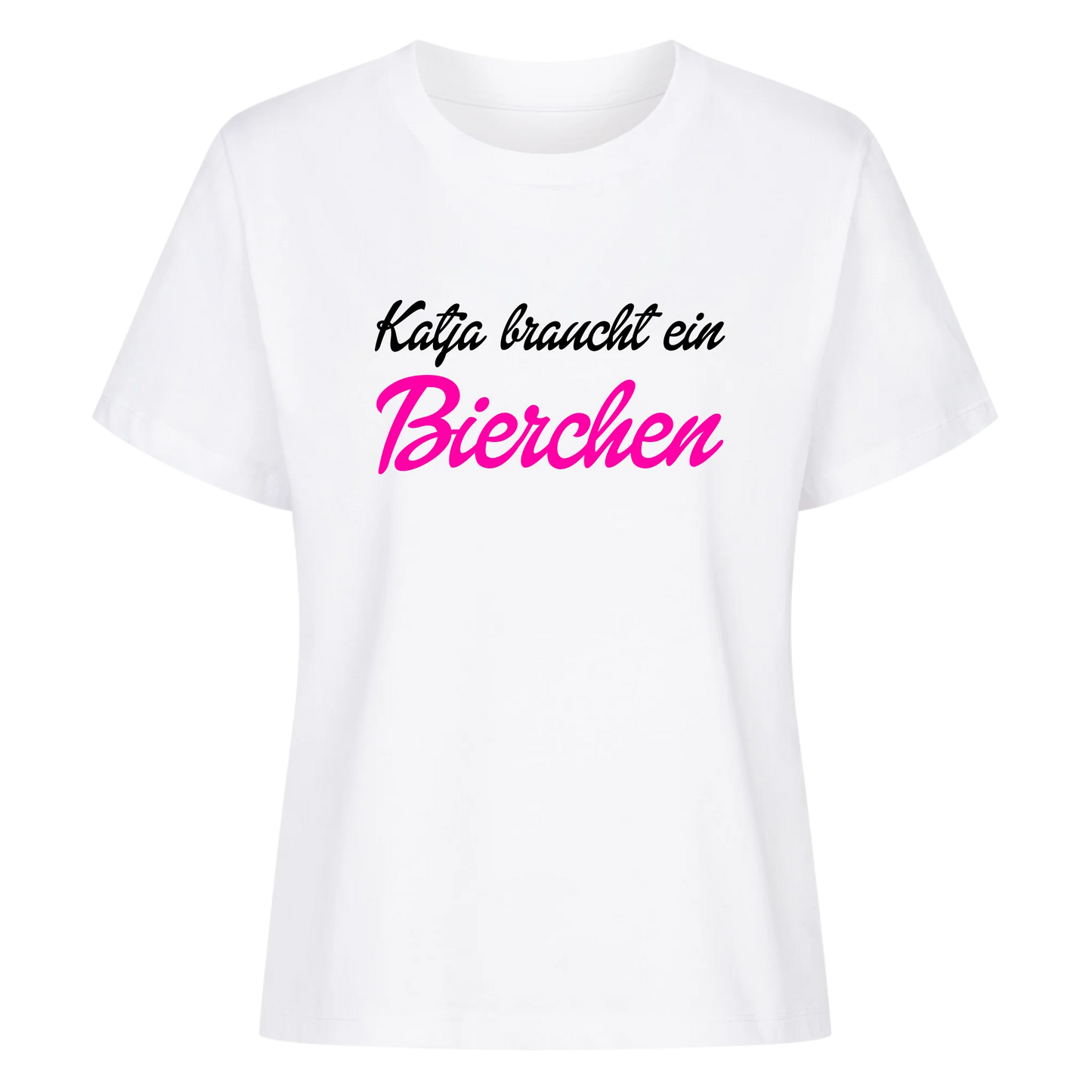 Wunschname braucht ein Bierchen - Premium T-Shirt Frauen