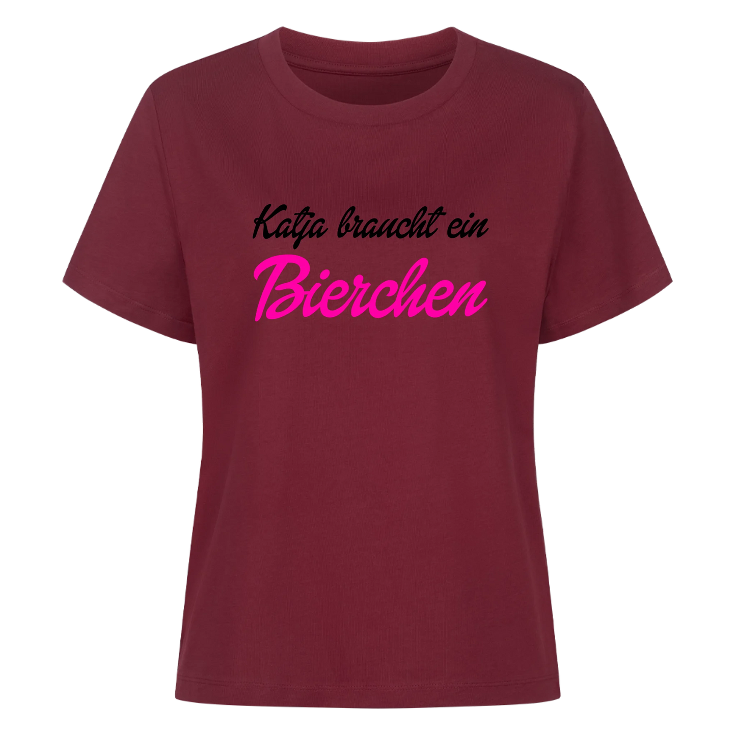 Wunschname braucht ein Bierchen - Premium T-Shirt Frauen