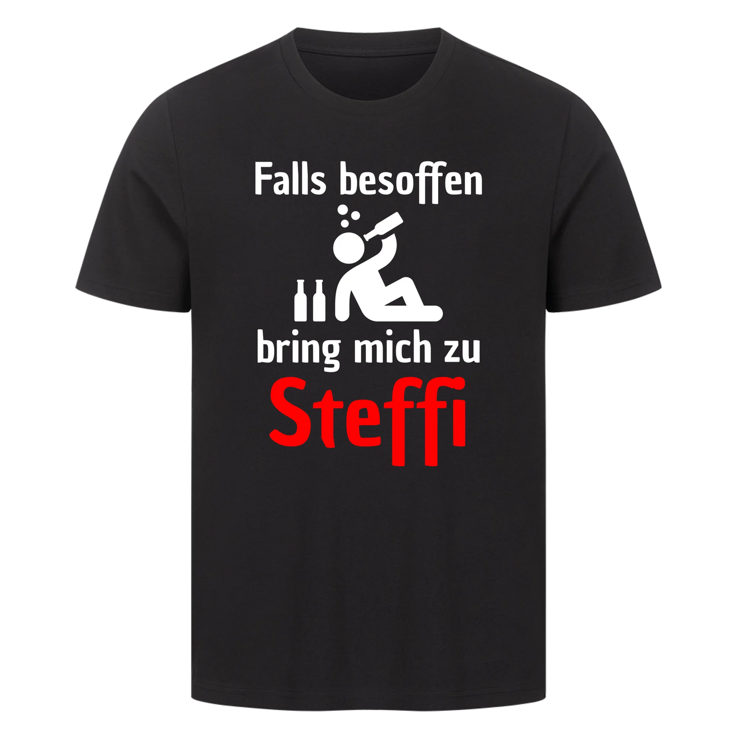 Falls besoffen bring mich zu Wunschname - Premium T-Shirt Unisex personalisiert