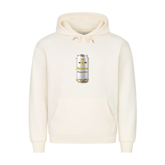 Bierdose mit Wunschnamen und Jahr - Premium Hoodie