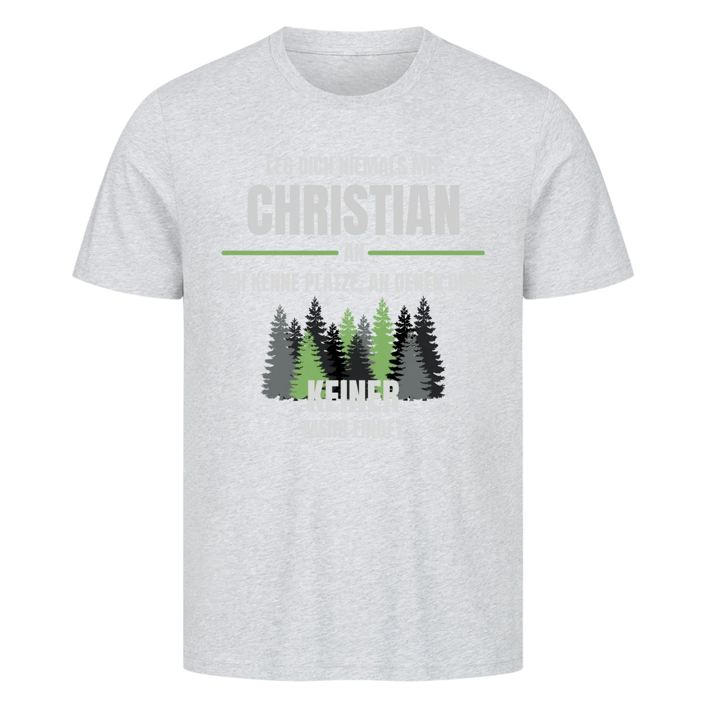 Leg dich niemals mit Wunschname an - Premium T-Shirt Unisex personalisiert