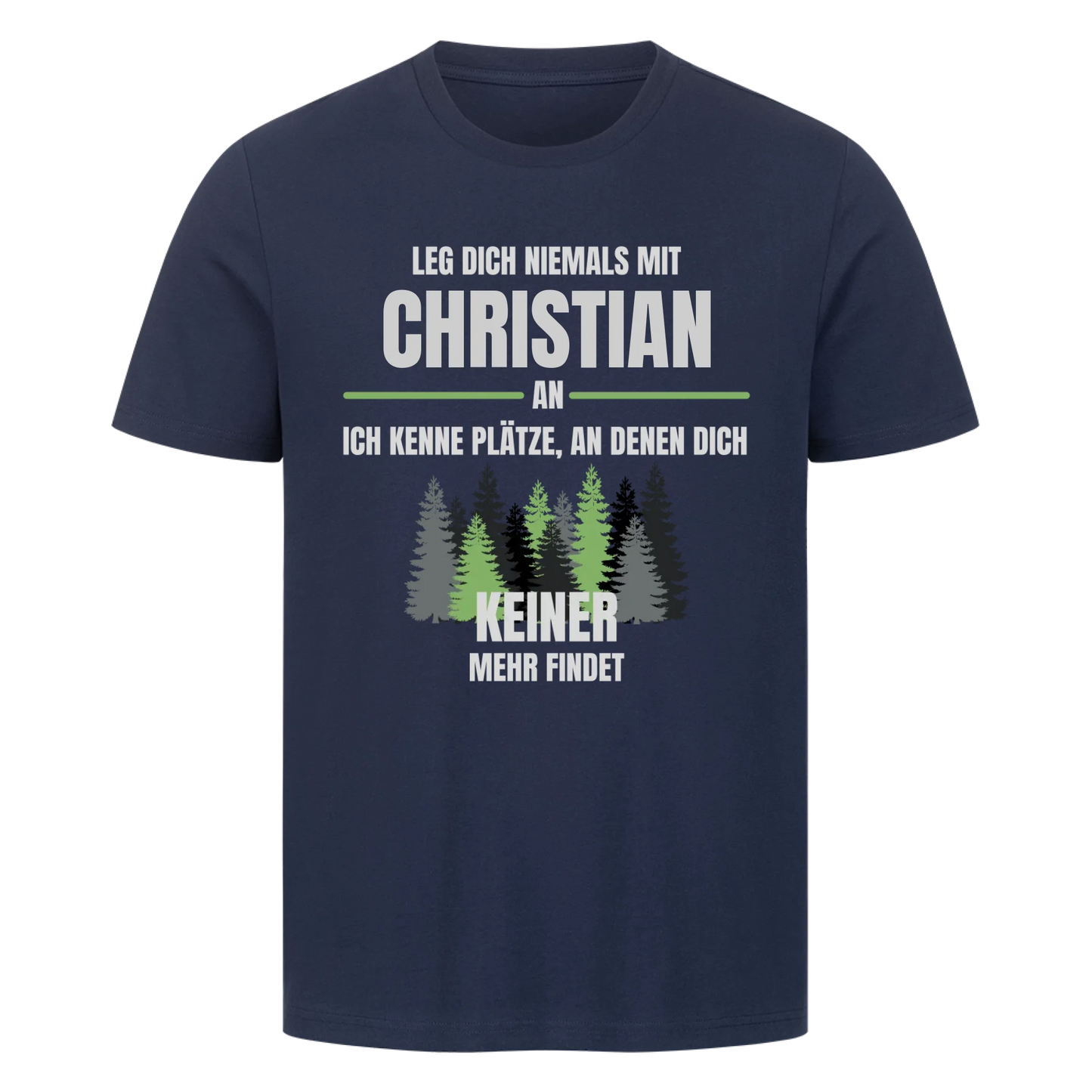 Leg dich niemals mit Wunschname an - Premium T-Shirt Unisex personalisiert