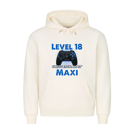 Level 18 freigeschaltet - Premium Hoodie - personalisiert