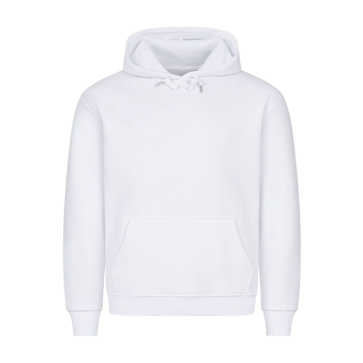 Valentinstag Herz mit Initialen & Datum - Premium Hoodie - Rückendruck - personalisiert
