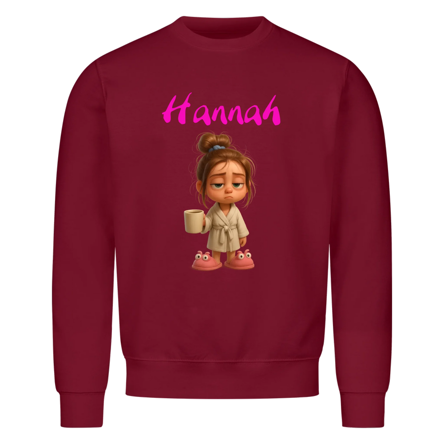 Woman/Man - Tired with Custom Name - Sweatshirt - Personalized