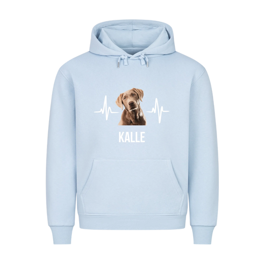 Personalisierter Haustier Hoodie mit Hintergrundentfernung - Premium Hoodie - Frontdruck