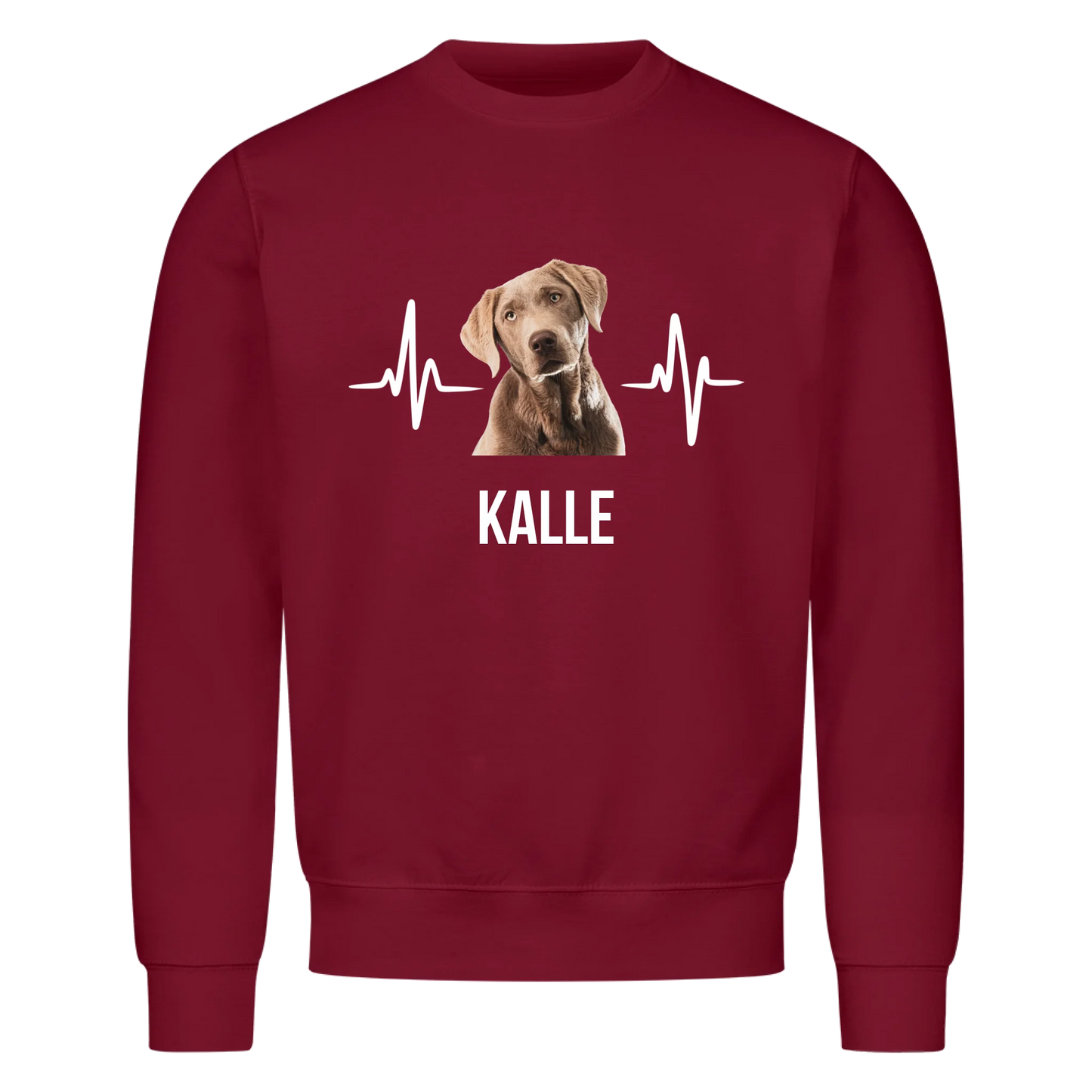 Personalisiertes Haustier mit Hintergrundentfernung - Sweatshirt / Pulli mit Foto und Name