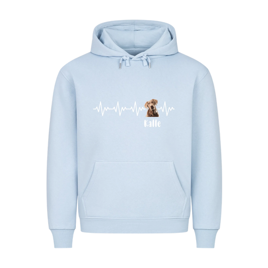 Trage deinen besten Freund immer am Herzen | Haustier - Premium Hoodie - Frontdruck