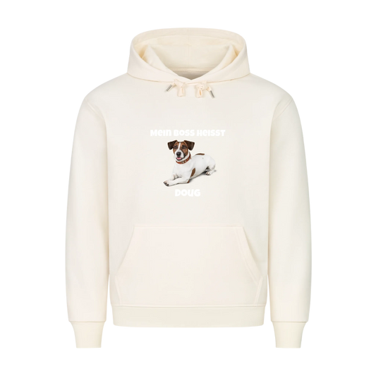 Mein Boss heisst (Hundefoto) | Haustier - Premium Hoodie - Frontdruck
