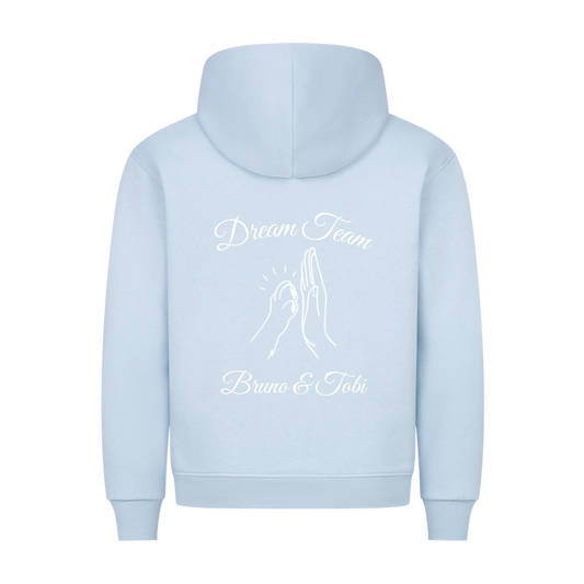 Paw and Hand | Dream Team Pet Dog Cat - Hoodie Back Print Personalized with Name