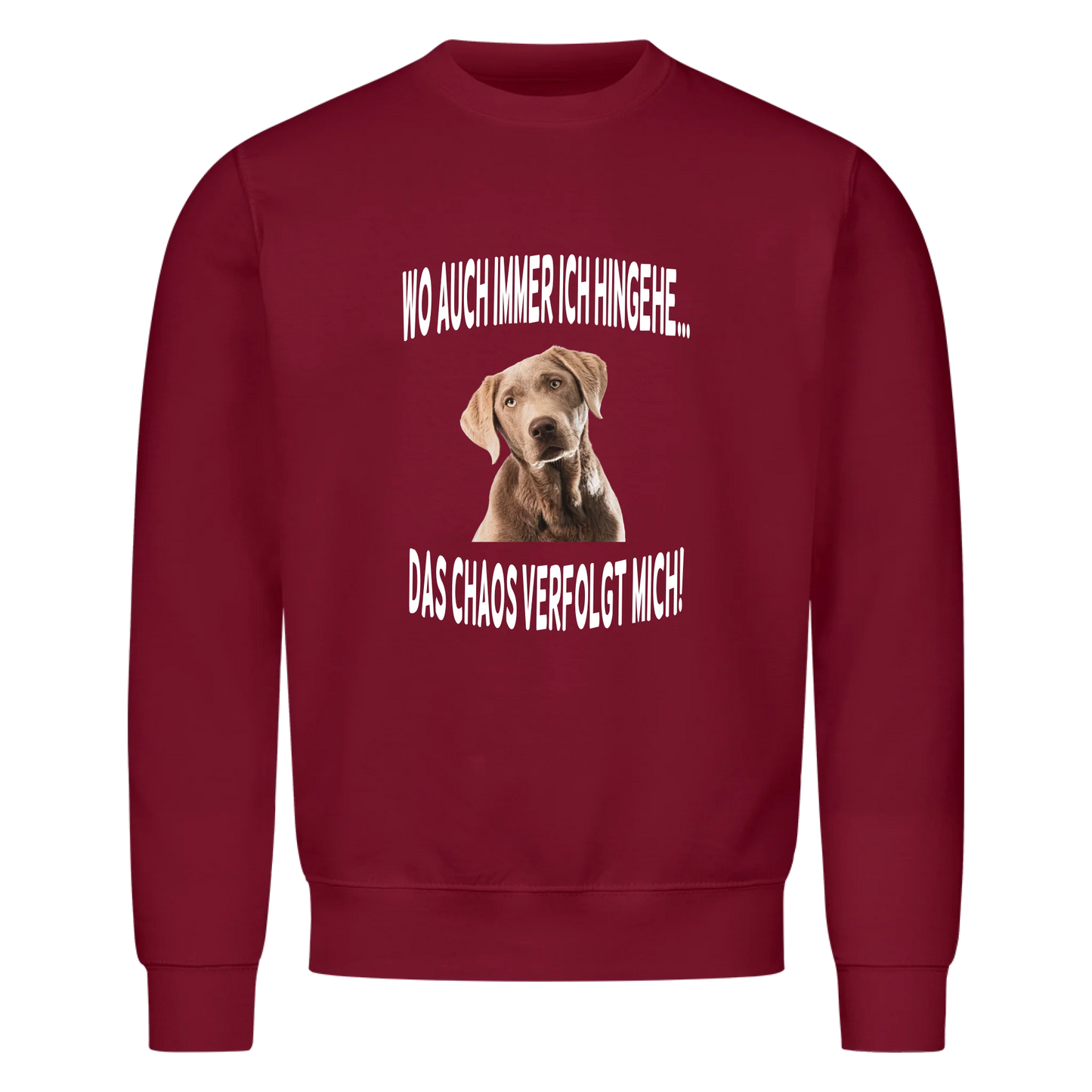 Wo auch immer ich hingehe... Das Chaos verfolgt mich - Sweatshirt / Pulli