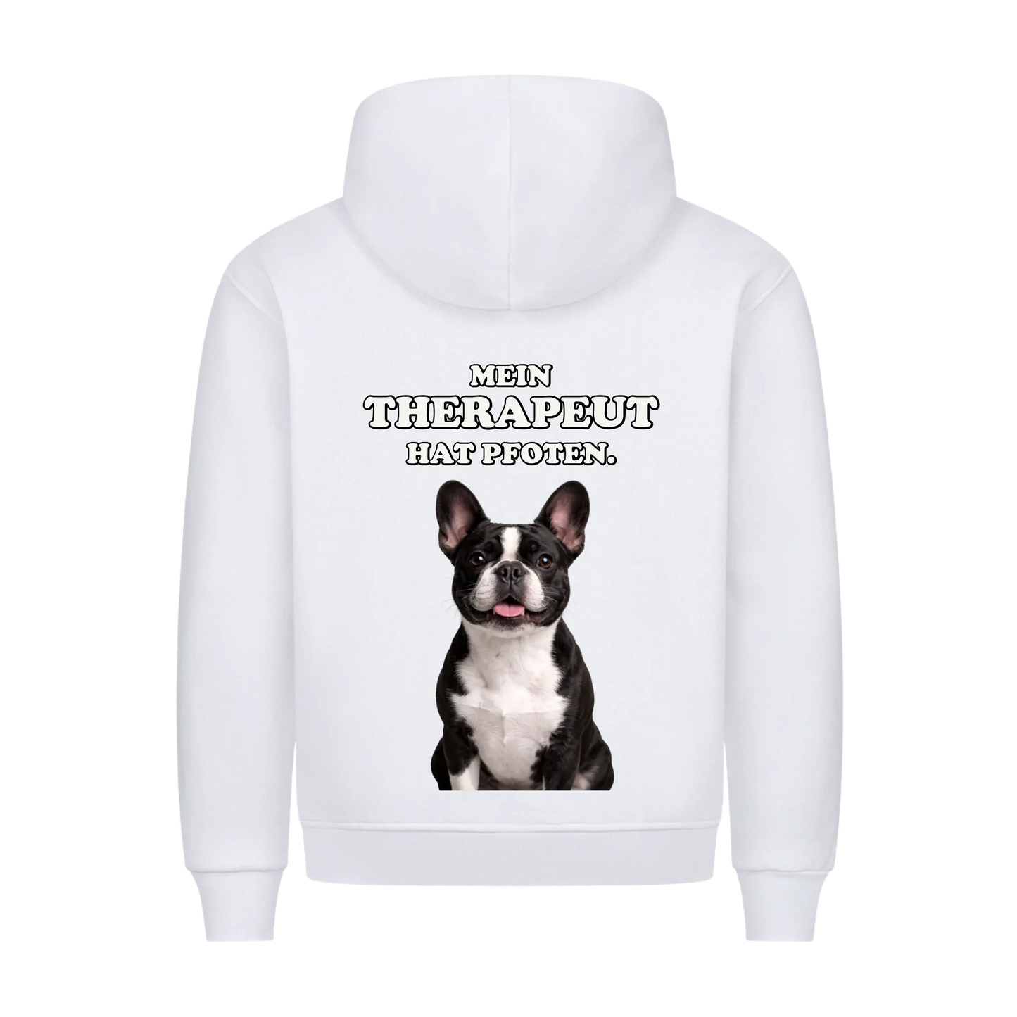 Mein Therapeut hat Pfoten - Hoodie Rückendruck