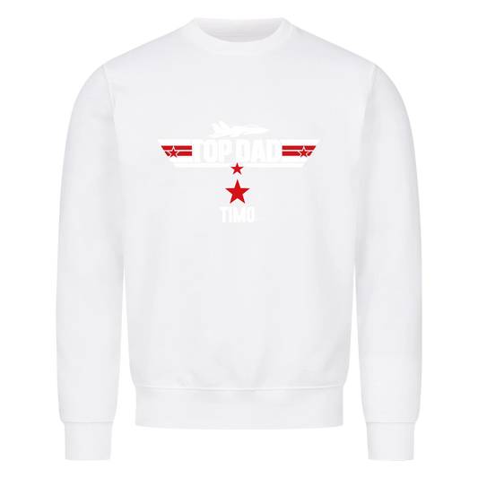 TOP DAD mit Name - Sweatshirt / Pulli