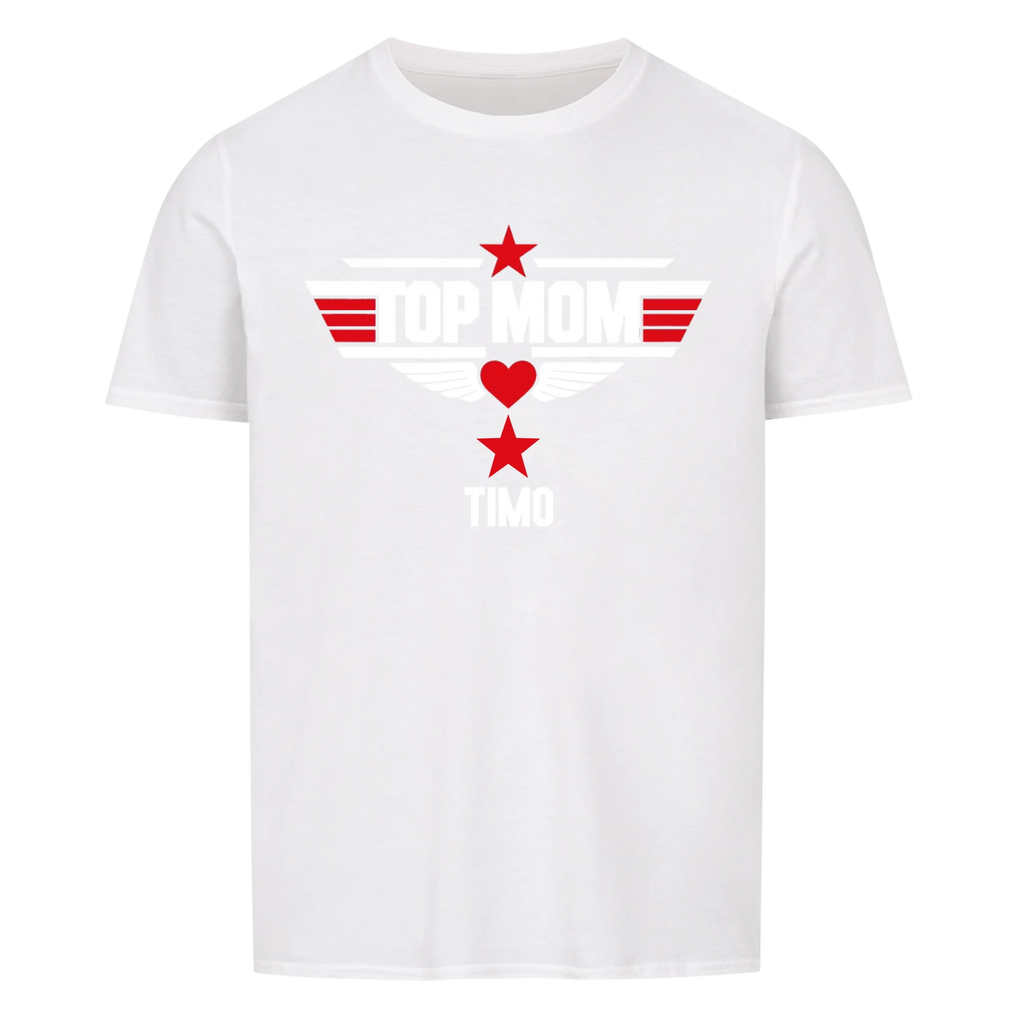 TOP MOM mit Name -- T-Shirt Unisex