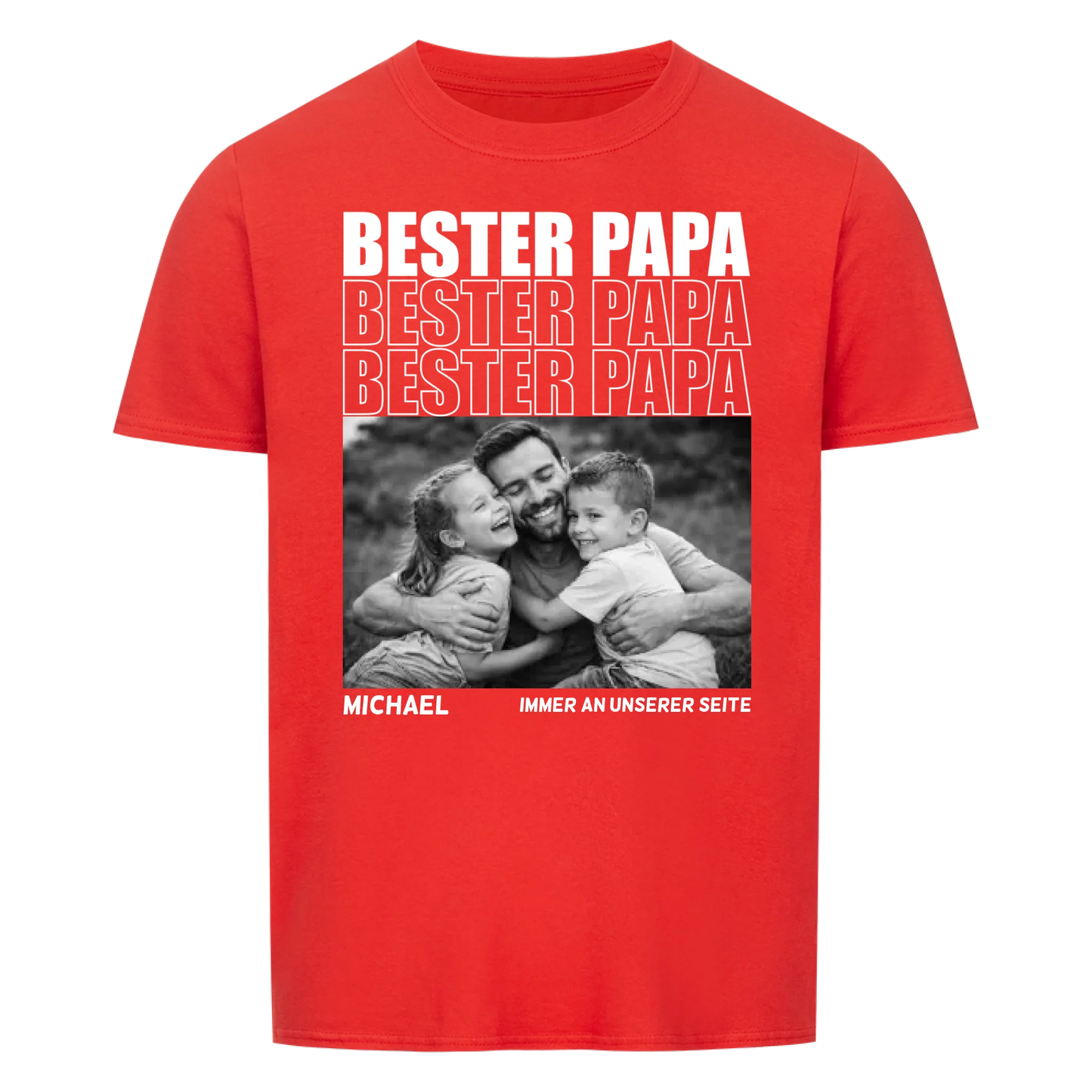 Bester Papa mit Bildern -- T-Shirt Unisex